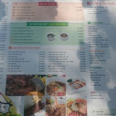Thực đơn- Quán Ăn Vina Phở - Chuyên Món Phở