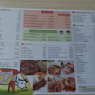 Thực đơn- Quán Ăn Vina Phở - Chuyên Món Phở