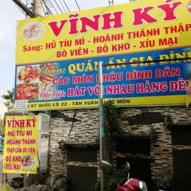 Thực đơn- Quán Ăn Vĩnh Ký - Hủ Tiếu Mì