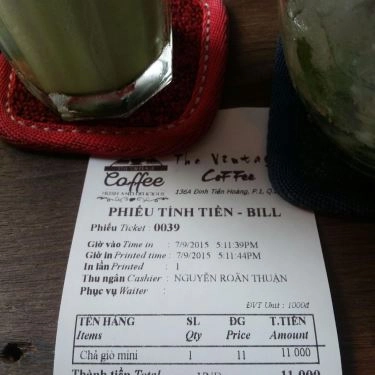 Tổng hợp- Quán Ăn The Vintage Coffee