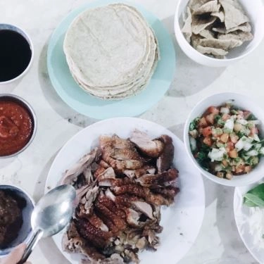 Món ăn- Quán Ăn Xỉn Quán - Vịt Nướng Cuốn Bánh Taco