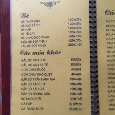 Thực đơn- Quán Ăn Vịt Quán