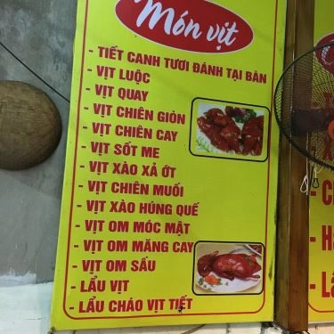 Thực đơn- Quán Ăn Vịt Quán