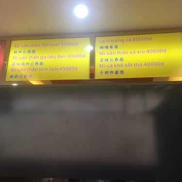 Thực đơn- Quán Ăn Vua Mì Hong Kong