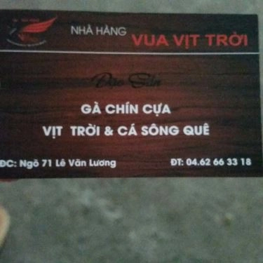 Tổng hợp- Nhà Hàng Vua Vịt Trời