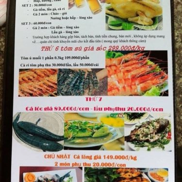 Thực đơn- Quán Ăn Vườn Ẩm Thực Rồng Xanh