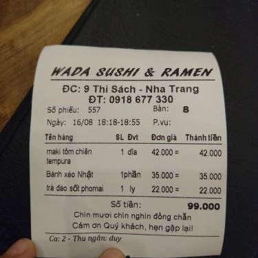 Tổng hợp- Quán Ăn Wada Sushi & Ramen