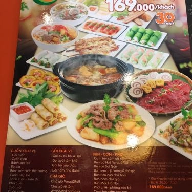 Thực đơn- Quán Ăn Wrap&Roll - Cao Thắng Mall