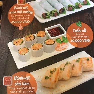 Thực đơn- Quán Ăn Wrap&Roll - Cao Thắng Mall