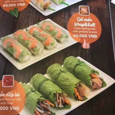 Thực đơn- Quán Ăn Wrap&Roll - Cao Thắng Mall