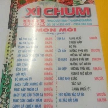 Thực đơn- Quán Ăn Xì Chum Quán - Lẩu & Nướng