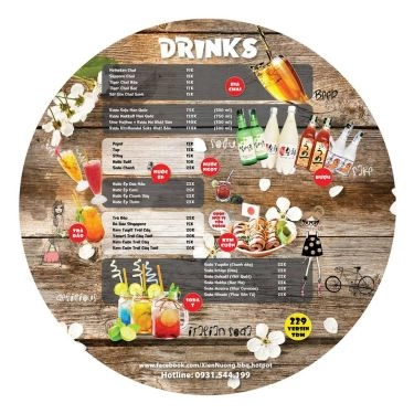 Thực đơn- Quán Ăn Xiên Nướng - BBQ & Lẩu