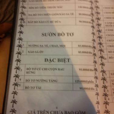 Thực đơn- Quán Ăn Xiên Que & Lẩu Nướng - KDC Trung Sơn