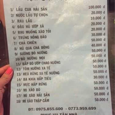 Thực đơn- Quán Ăn Xiên Que - Mạc Tử Hoàng