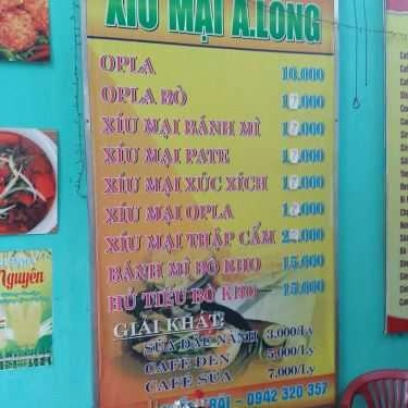 Thực đơn- Quán Ăn Xíu Mại A.Long
