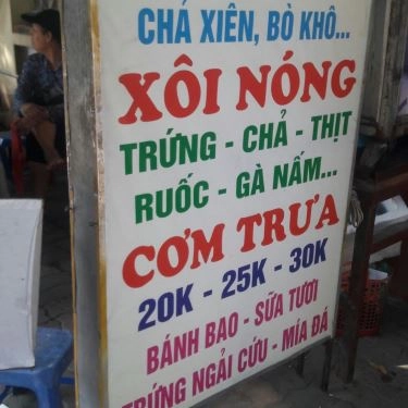Thực đơn- Quán Ăn Xôi & Bánh Mì - Cầu Giấy
