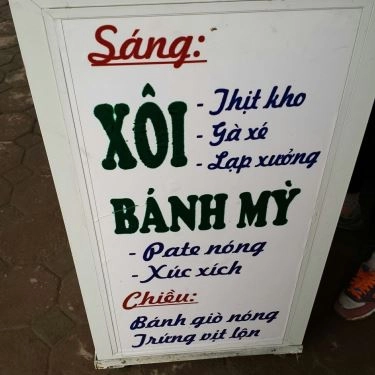 Thực đơn- Quán Ăn Chị Bích - Xôi Gà & Bánh Mì