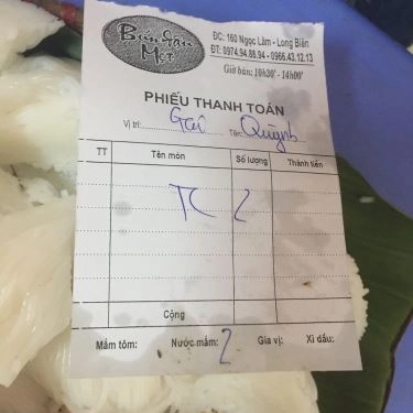 Thực đơn- Quán Ăn Xôi Hồng - Ngọc Lâm