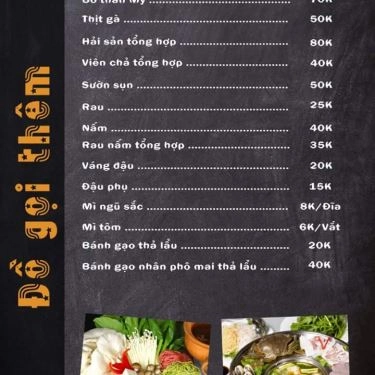 Thực đơn- Quán Ăn Xuýt Xoa Xì Xụp - Lẩu & Chảo