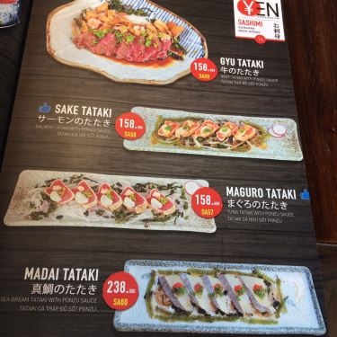 Thực đơn- Nhà Hàng Yen Sushi & Sake Pub - Nguyễn Đức Cảnh