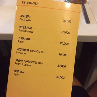 Thực đơn- Quán Ăn Yrê - Cơm Trộn Hàn Quốc