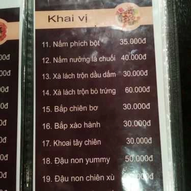 Thực đơn- Quán Ăn Yummy BBQ