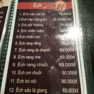 Thực đơn- Quán Ăn Yummy BBQ
