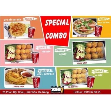Thực đơn- Quán Ăn Zone7 - Fastfood & Phòng Mini Cinema