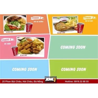 Thực đơn- Quán Ăn Zone7 - Fastfood & Phòng Mini Cinema
