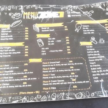Thực đơn- Quán Ăn Zone7 - Fastfood & Phòng Mini Cinema - Nguyễn Công Trứ