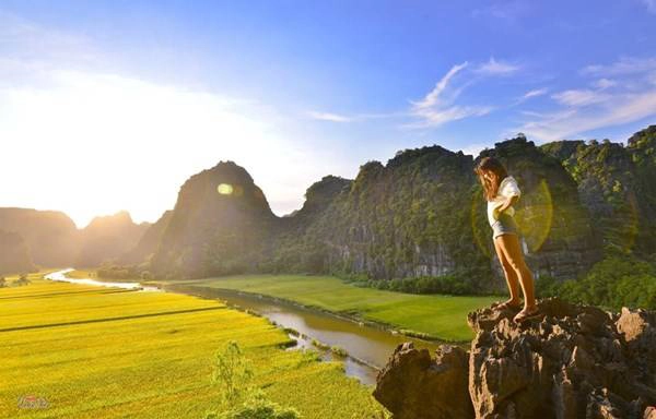 Góc chụp ấn tượng ở Tam Cốc. Ảnh: Đoàn Tiến Góc chụp ấn tượng ở Tam Cốc. Ảnh: Đoàn Tiến
