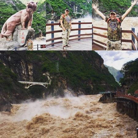 Cái tên Vực Hổ Nhảy bắt nguồn từ câu chuyện kể lại rằng một con hổ trong cơn nguy khốn vì bị thợ săn truy đuổi đã nhảy qua chỗ hẹp nhất của khe núi để sang tới bờ bên kia và trốn thoát. Ảnh: dancingniuniu Cái tên Vực Hổ Nhảy bắt nguồn từ câu chuyện kể lại rằng một con hổ trong cơn nguy khốn vì bị thợ săn truy đuổi đã nhảy qua chỗ hẹp nhất của khe núi để sang tới bờ bên kia và trốn thoát. Ảnh: dancingniuniu
