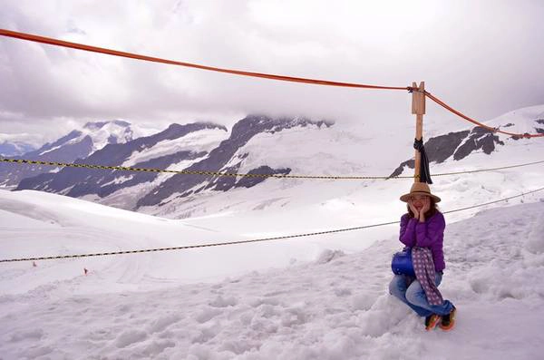 Trên đỉnh Jungfrau.