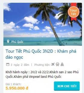 Tour tết Phú Quốc 3N2D
