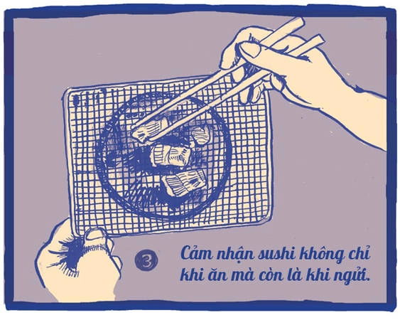 Các thành phần để làm nên miếng sushi không chỉ ngon, đẹp mà còn rất thơm. Nên sẽ thật uổng phí nếu chỉ bỏ miếng sushi lọt thỏm vào miệng, nhai ngấu nhiến rồi nuốt chửng. Các thành phần để làm nên miếng sushi không chỉ ngon, đẹp mà còn rất thơm. Nên sẽ thật uổng phí nếu chỉ bỏ miếng sushi lọt thỏm vào miệng, nhai ngấu nhiến rồi nuốt chửng.