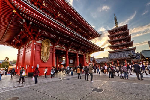 Du lịch Tokyo - Chùa Phật giáo Sensoji - iVIVU.com