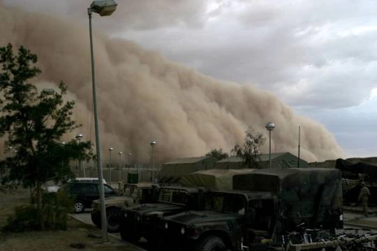 5. Haboob  Haboob là một dạng bão bụi dữ dội xảy ra ở các vùng khô cằn trên thế giới. 