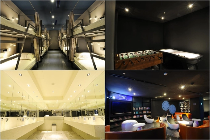 Space Inn Hengyang Branch thích hợp dành cho phái nam với thiết kế hiện đại, giường tầng truyền thống và khu sinh hoạt chung có đủ trò giải trí. Nó chỉ cách khu mua sắm Ximending 5 phút đi bộ và cũng gần ga Ximen, giúp du khách dễ dàng di chuyển đến các điểm tham quan trong thành phố bằng phương tiện công cộng. Giá phòng dành cho một người là 230.000 đồng/đêm, khá hợp lý so với vị trí của Space Inn.