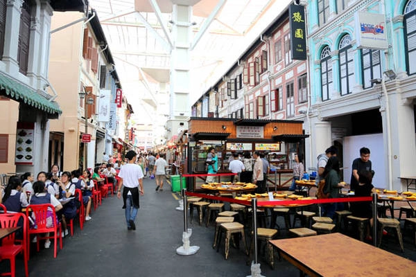 Phố ẩm thực Chinatown Singapore