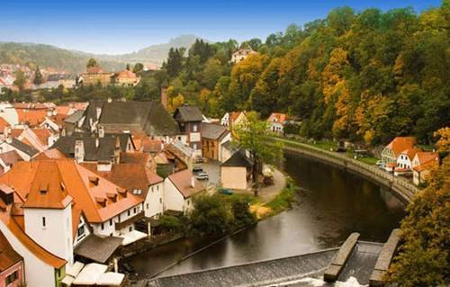 Český Krumlov được mệnh danh là một trong những thiên đường mùa đông của châu Âu