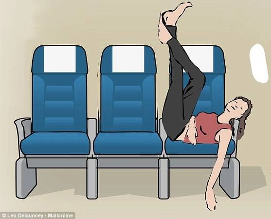 Gác chân lên lưng ghế: Đây là tư thế chỉ nên áp dụng nếu xung quanh bạn là người thân quen. Tư thế này cũng áp dụng tốt nhất khi bạn đang ngồi gần cửa sổ. Gác chân lên lưng ghế: Đây là tư thế chỉ nên áp dụng nếu xung quanh bạn là người thân quen. Tư thế này cũng áp dụng tốt nhất khi bạn đang ngồi gần cửa sổ.