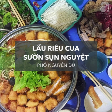 Đây là một trong những quán riêu cua có tiếng nhất ở Hà Nội. Thế nên dù nằm trong ngõ nhưng quán luôn đắt hàng. Đặc trưng của lẩu riêu cua ở đây là nước dùng thanh, vị chua ngọt hài hòa, thịt bò và sườn sụn đầy đặn. Khi lẩu ở đây trung bình mỗi  chỉ tốn khoảng 100 ngàn cho bữa ăn ngon.