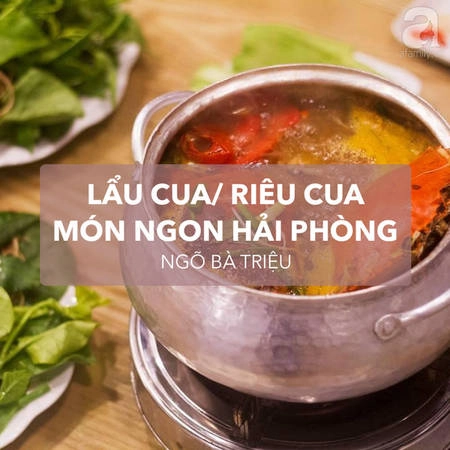 Quán nằm trong ngõ Bà Triệu, nhưng dễ tìm, không gian quán sạch sẽ, gọn gàng, rộng rãi. Chủ quán là người Hải Phòng chính hiệu nên lẩu cua ở đây là lẩu cua bể có vị ngọt đậm đặc trưng. Quán lúc nào cũng đông khách, nhất là giờ cao điểm thì bạn nên đặt bàn trước. 