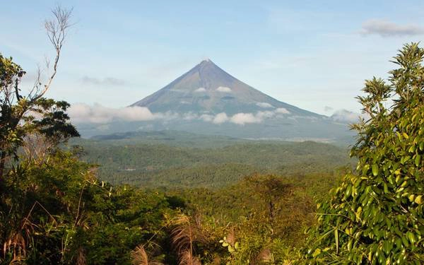 Cao hơn 2.400m so với mực nước biển, núi lửa Mayon nổi bật với kiểu dáng hình nón cân xứng hoàn hảo. Cao hơn 2.400m so với mực nước biển, núi lửa Mayon nổi bật với kiểu dáng hình nón cân xứng hoàn hảo.