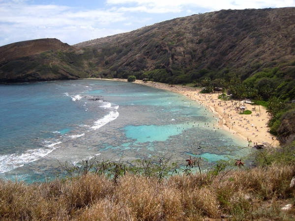 Vịnh Hanauma, phía Đông Nam đảo Oahu. Vịnh Hanauma, phía Đông Nam đảo Oahu.