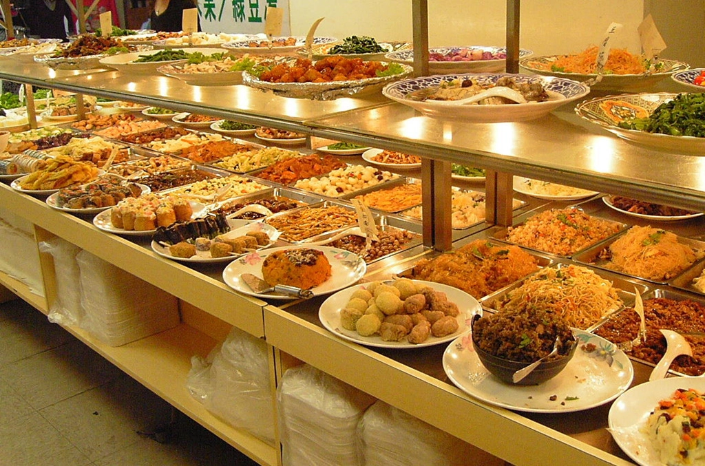 Một bữa tiệc chay buffet ở Đài Loan. Một bữa tiệc chay buffet ở Đài Loan.