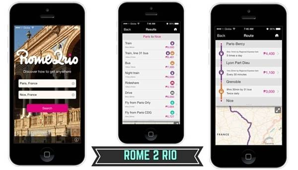  9. Sử dụng ứng dụng Rome 2 Rio. Ứng dụng này cung cấp cho bạn tất tần tật những phương tiện từ công cộng đến cá nhân ở bất cứ nơi đâu trên thế giới, từ đó bạn có thể lựa chọn phương tiện nào phù hợp và rẻ nhất. (Ảnh minh họa - Nguồn: Internet)