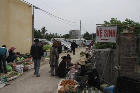 Lối vào nhà vệ sinh