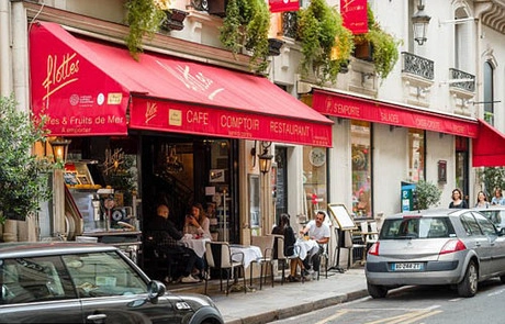 Flottes - quán ăn hai cha con Glover đã ăn tối tại Paris. Ảnh: Alamy Photo stock.