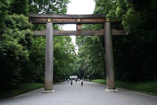 Cổng vào Meiji Shrine 